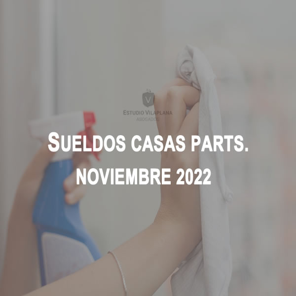 Sueldos Casas Particulares NOVIEMBRE 2022