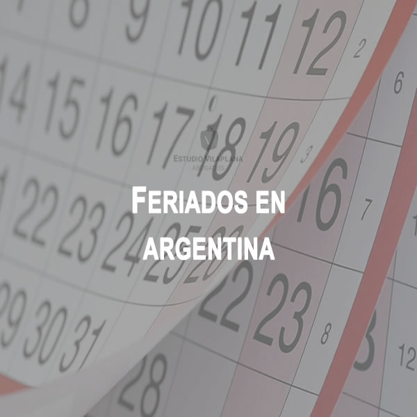 FERIADOS EN ARGENTINA PARA EL AÑO 2024