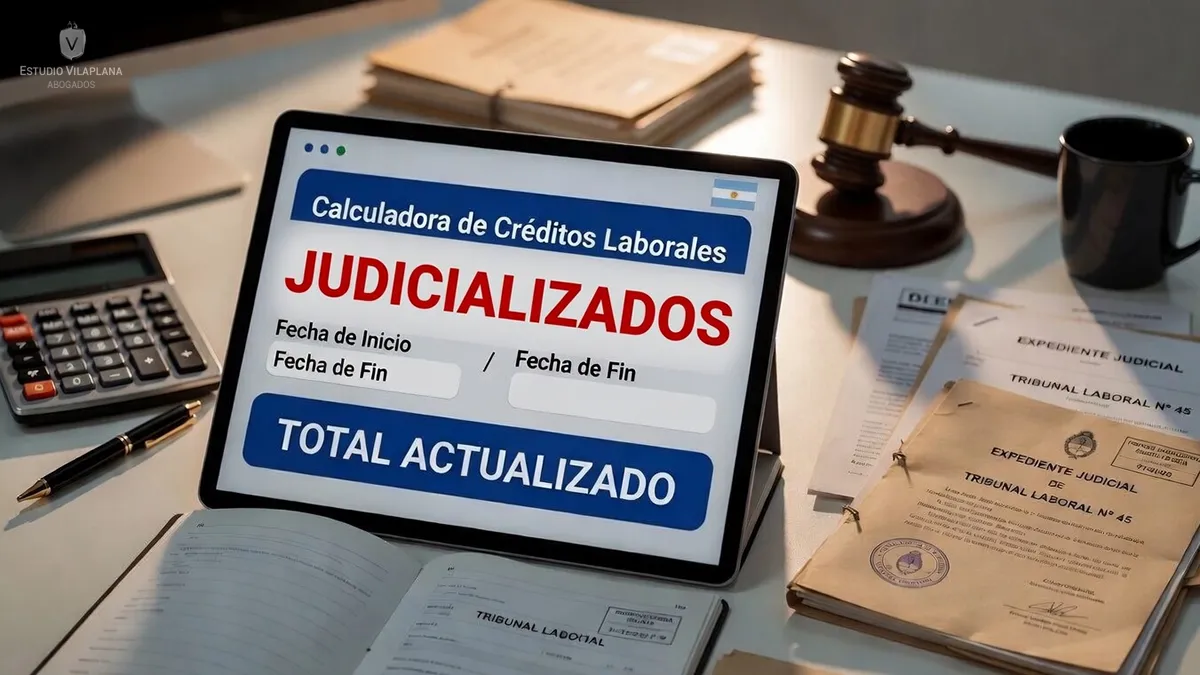 Calculadora de créditos laborales judicializados